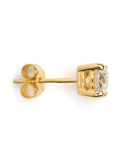 Trotters 1.40ct 18ct Yellow Gold Certified Single Stone Lab Grown Diamond Studs