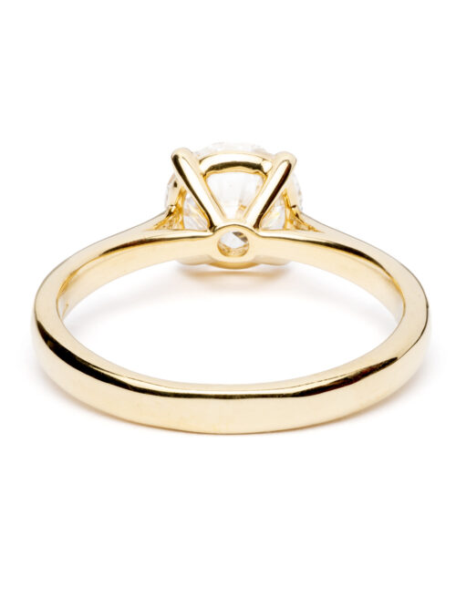 Trotters 18ct Yellow Gold 1.58ct Lab Grown Brilliant Round Diamond Ring