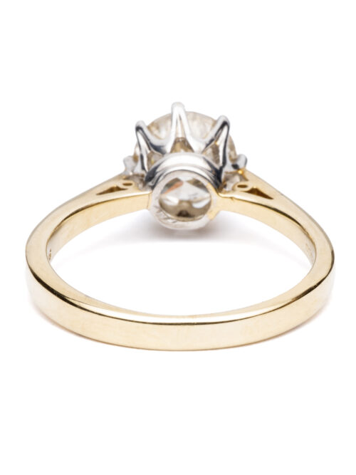 Trotters 9ct Yellow Gold Single Stone Brilliant Round 1.09ct