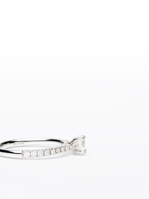 Trotters Platinum 0.40ct Single Stone Natural Diamond Ring