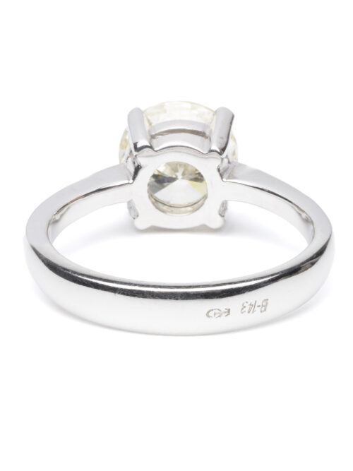 Trotters Platinum Single Stone Brilliant Round Natural Diamond Ring 1.93ct