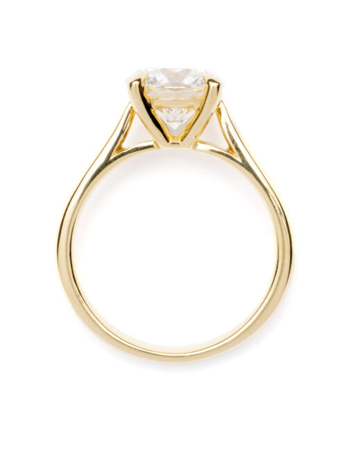 Trotters 18ct Yellow Gold 2.02ct Lab Grown Brilliant Round Diamond Ring