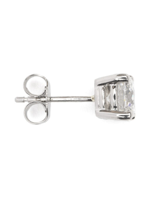 Trotters 2ct Platinum Certified Single Stone Lab Grown Diamond Studs