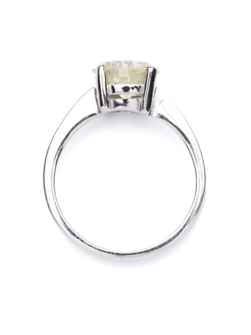 Trotters Platinum Single Stone Brilliant Round Natural Diamond Ring 1.93ct