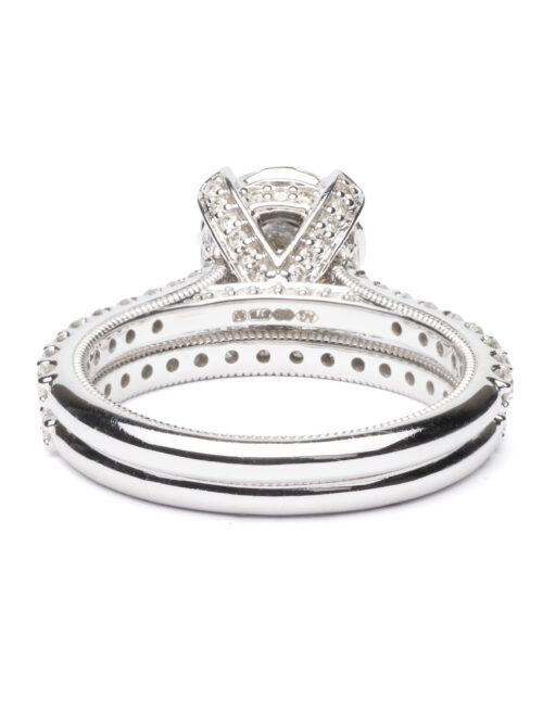 Trotters 9ct White Gold Wedding Set 1.69ct Total