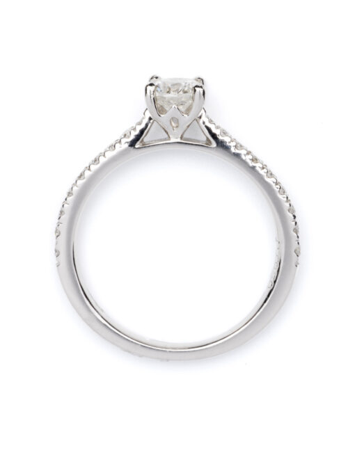 Trotters Platinum 0.40ct Single Stone Natural Diamond Ring