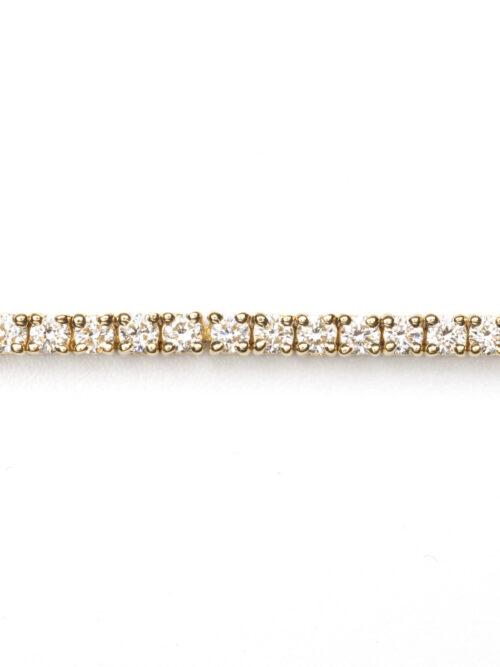Trotters 18ct Yellow Gold 2ct Natural Diamond Tennis Bracelet
