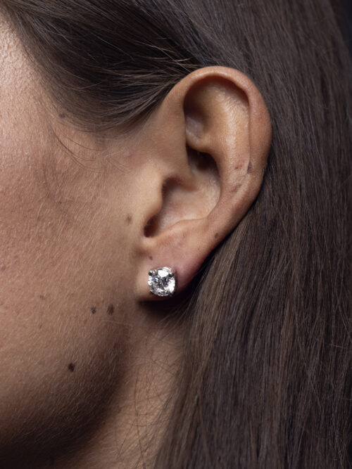 Trotters 2ct Platinum Certified Single Stone Lab Grown Diamond Studs