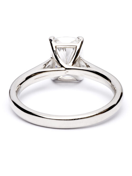 Trotters Platinum 2.00ct Lab Grown Elongated Cushion  Diamond Ring