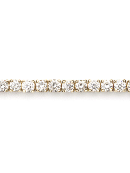 Trotters 18ct Yellow Gold 3ct Natural Diamond Tennis Bracelet