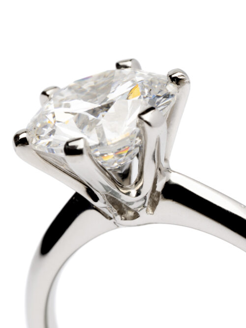 Trotters Platinum 3ct Brilliant Round Lab Grown Diamond Ring
