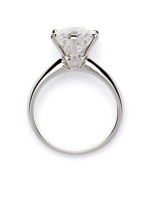 Trotters Platinum 3ct Brilliant Round Lab Grown Diamond Ring