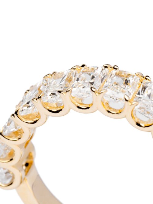 Trotters 9ct Yellow Gold 2.7ct Lab Grown Radiant Half Eternity Ring