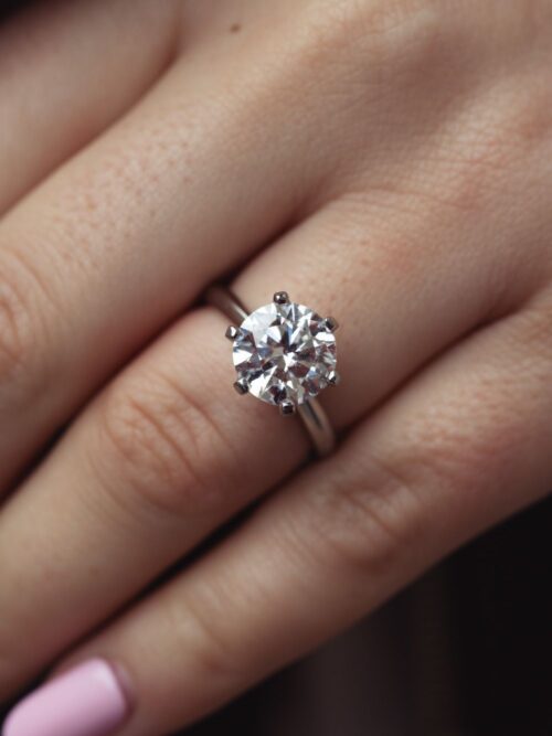 Trotters Platinum 3ct Brilliant Round Lab Grown Diamond Ring