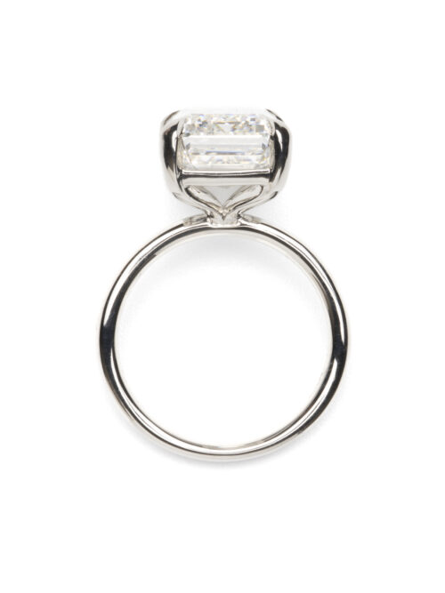 Trotters Platinum 8ct Lab Grown Emerald Cut Diamond