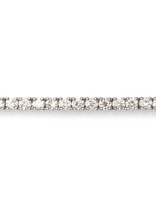 Trotters 18ct White Gold 2ct Natural Diamond Tennis Bracelet
