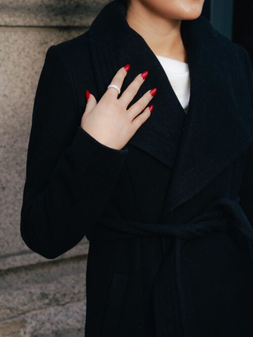 Trotters 9ct White Gold 2.8ct Lab Grown Emerald Cut Diamond Half Eternity Ring