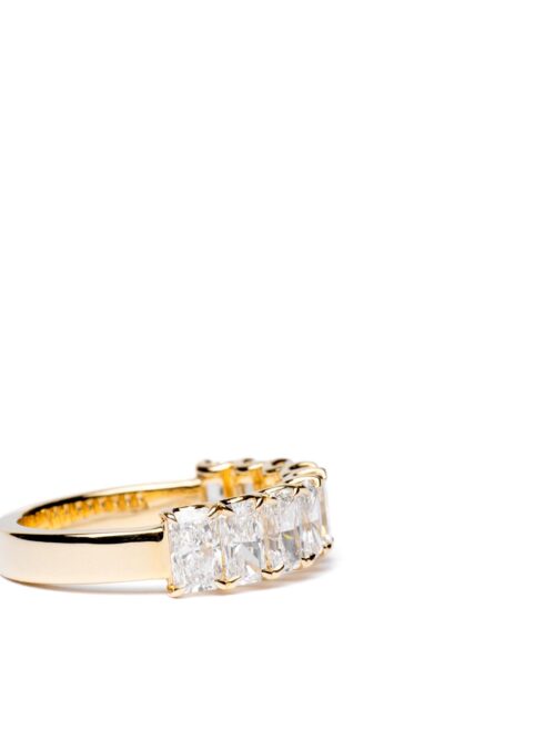 Trotters 9ct Yellow Gold 2.7ct Lab Grown Radiant Cut Diamond Half Eternity Ring