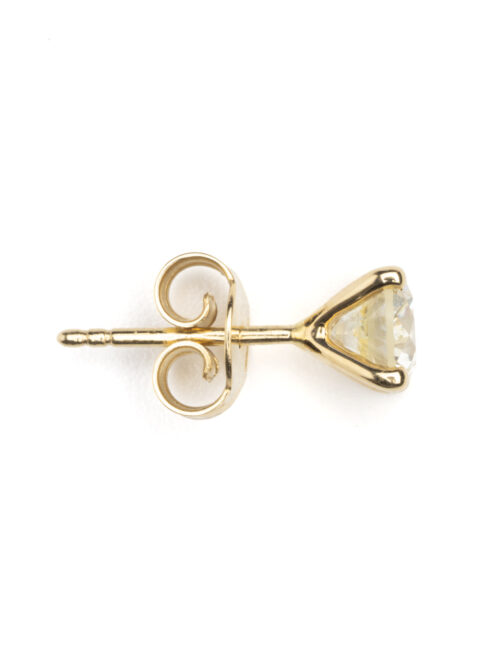 Trotters 18ct Yellow Gold Single Stone Natural Diamond Studs