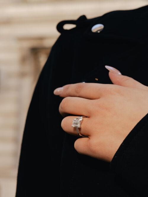 Trotters Platinum Dual Lab Grown Diamond Ring Toi Et Moi