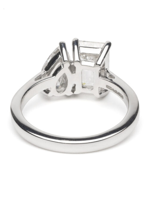 Trotters Platinum Dual Lab Grown Diamond Ring Toi Et Moi