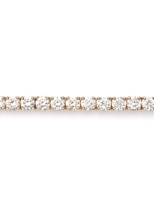 Trotters 18ct Rose Gold 3ct Natural Diamond  Tennis Bracelet