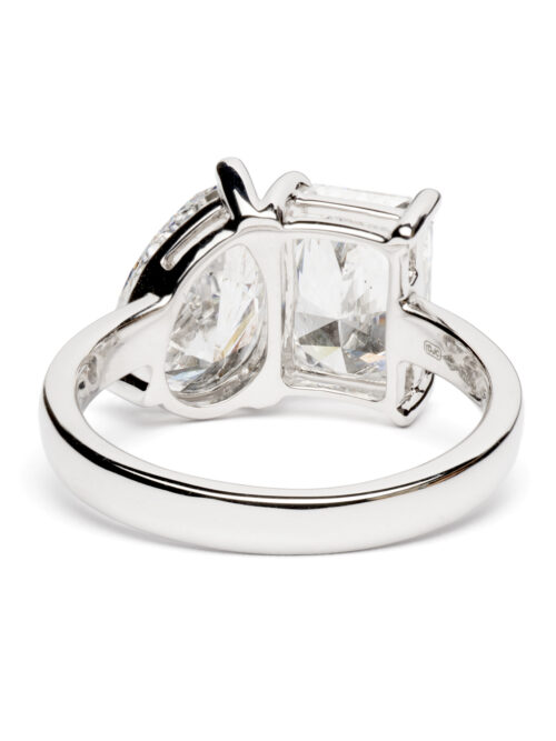 Trotters Platinum 4.13 Ct Toi Et Moi Lab Grown Diamond Ring