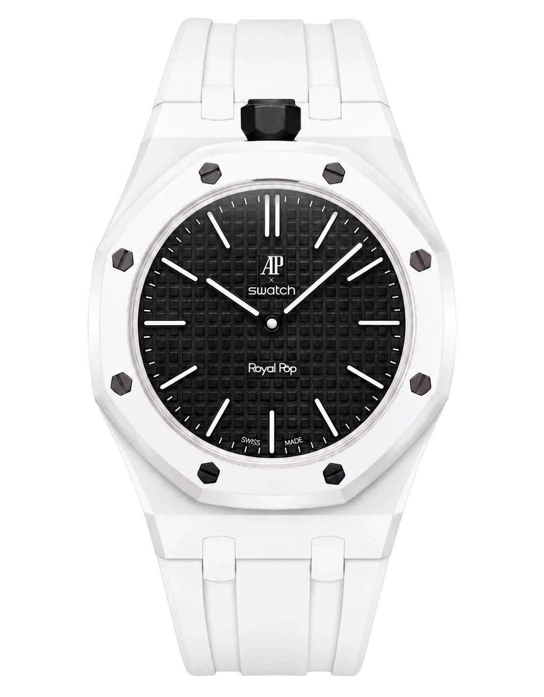 新品　ロイヤルポップ 白黒 Audemars Piguet Swatch国内購入 Pre-owned Swatch x Audemars Piguet Royal Pop 2026 - Trotters Jewellers