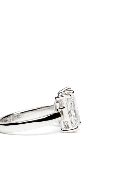 Trotters Platinum 4.13 Ct Toi Et Moi Lab Grown Diamond Ring