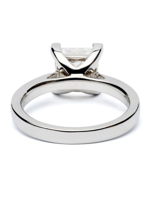 Trotters Platinum 2.45ct Princess Cut Lab Grown Diamond Ring